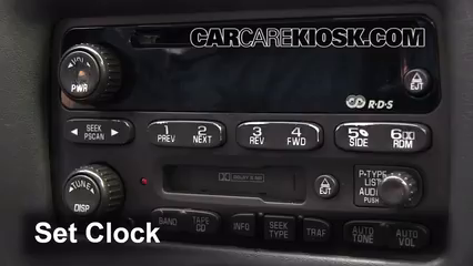 2002 Chevrolet Cavalier 2.2L 4 Cyl. Sedan (4 Door) Clock Set Clock